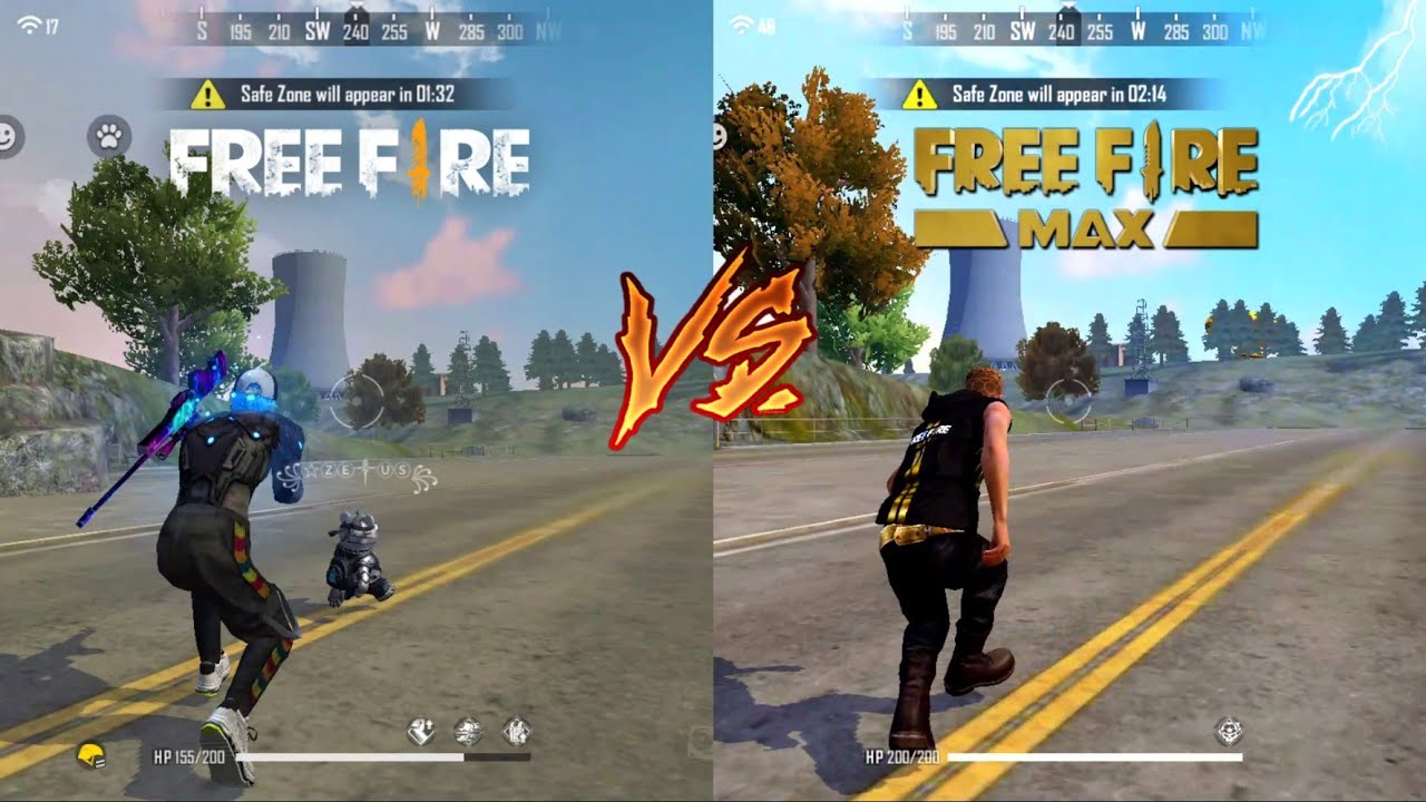 Free Fire e Free Fire MAX: veja a comparação gráfica entre os dois jogos
