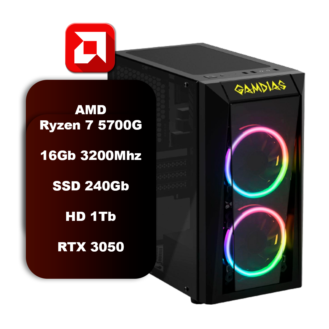 PC GAMER AMD Hefesto Ryzen 7